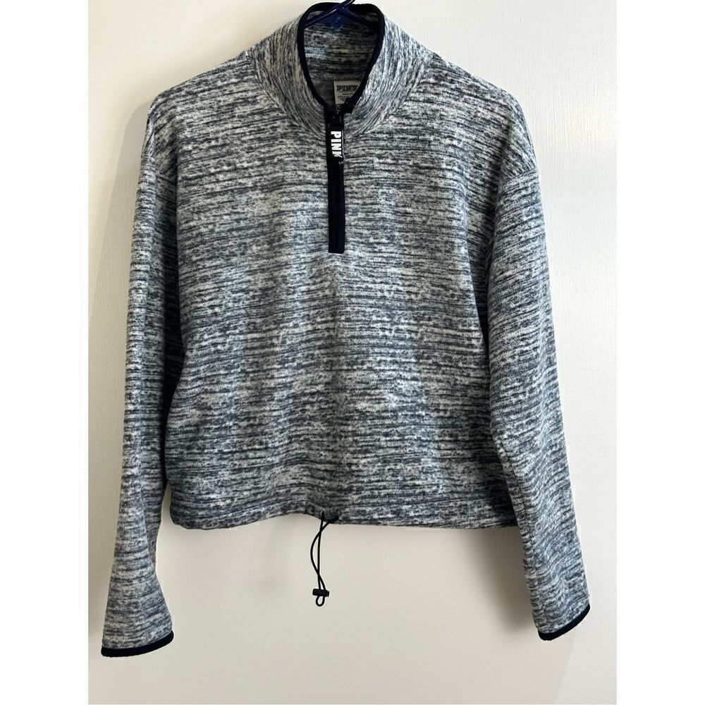 PINK quarter zip Size M jacket gray/black